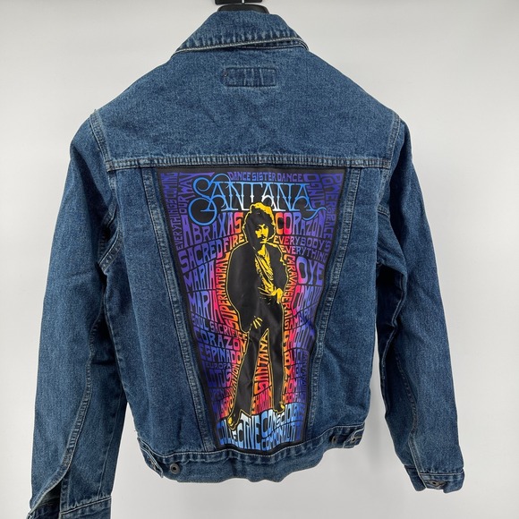 Port Authority Other - Santana Abraxas Denim Jacket Port Authority Custom Rock Psychedelic Back Print S